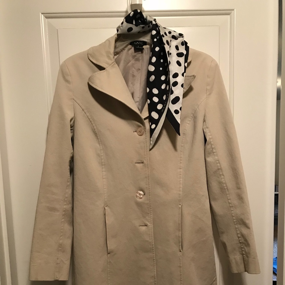 Chic GNW trench coat in bone shade